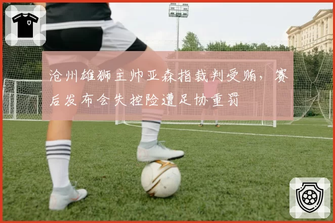 沧州雄狮主帅亚森指裁判受贿，赛后发布会失控险遭足协重罚